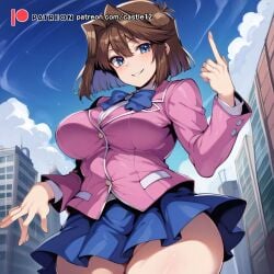 1girls ai_generated alternate_breast_size big_breasts breasts busty castle12 curvaceous curvy curvy_body curvy_female curvy_figure female huge_breasts large_breasts mazaki_anzu tea_gardner thick_thighs thighs voluptuous yu-gi-oh!