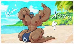 69yano69 abs archie_(pokemon) biceps bulge flaccid gay hyper hyper_balls hyper_genitalia hyper_penis hyper_testicles male male_focus male_only muscle muscles muscular muscular_arms muscular_ass muscular_back muscular_legs muscular_male muscular_thighs nipples pecs pokemon solo solo_male team_aqua veins veiny_penis