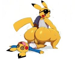 2017 absurd_res age_difference ahe_gao anal anal_sex annoyed anthro anthro_on_anthro anthro_penetrated anthro_penetrating anthro_penetrating_anthro anthrofied anus ass backsack balls being_watched big_balls big_booty_pikachu big_butt big_dom_small_sub big_penis biped black_bottomwear black_clothing black_pants blue_bottomwear blue_clothing blue_pants blush bodily_fluids bottomless bottomwear bottomwear_down brown_eyes bulge closed_eyes clothed clothing color_edit colored crotch_sniffing deep_skin dialogue digital_media_(artwork) dominant duo english_text erection eyewear eyewear_on_head face_in_crotch fan_character feet fellatio fucked_silly game_freak generation_1_pokemon generation_2_pokemon genitals glans hand_on_butt hi_res huge_butt huge_cock humanoid_genitalia humanoid_penis hyper hyper_butt hyper_genitalia hyper_penis larger_male larger_penetrated long_ears looking_at_another looking_back looking_pleasured male male/male male_only male_penetrated male_penetrating male_penetrating_male mammal multiple_images musk nintendo older_male older_penetrated on_bottom on_top open_mouth oral oral_penetration orgasm pants pants_down partially_clothed penetration penile penile_penetration penis penis_in_ass penis_size_difference pichu pikachu pokemon pokemon_(species) pokemorph power_bottom reverse_cowgirl_position sex shirt shorts simple_background size_difference slur small_but_hung small_top_big_bottom smaller_male smile sniffing spiral_eyes spread_anus spread_butt spreading sssonic2 standing starykrow stretching sunglasses sweat sweaty_balls sweaty_butt sweaty_genitalia sweaty_legs sweaty_thighs tail text thick_thighs third-party_edit tight_clothing toes tongue tongue_out topwear vein veiny_penis white_background wide_hipped_anthro wide_hipped_male wide_hips yellow_balls yellow_body yellow_butt yellow_ears yellow_feet yellow_penis yellow_tail