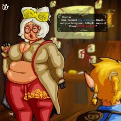 bbw big_belly big_breasts ediun link_(tears_of_the_kingdom) nintendo nintendo_switch purah purah_(tears_of_the_kingdom) sequence ssbbw the_legend_of_zelda the_legend_of_zelda:_tears_of_the_kingdom thick thick_ass thick_legs thick_thighs tight_clothing weight_gain wide_hips