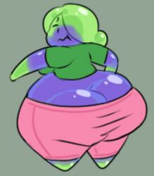 big_ass big_breasts blueberry_inflation breasts bubble_butt female huge_ass inflation thick_thighs wamnugget wide_hips