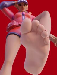 feet female foot_fetish foot_focus fortnite giantess sunstrider_(fortnite)