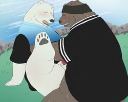 grizzly male_only polar_bear shirokuma shirokuma_cafe tagme