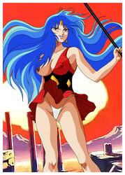 1girls big_breasts blue_hair breasts divine_slut dress erect_nipples eri_aizawa eris_(saint_seiya) female ghost_saints goddess large_breasts light-skinned_female light_skin long_hair lupincomic one_breast_out panties red_dress saint_seiya shounen_jump skirt_lift smile tagme thick_thighs thighs villainess wide_hips