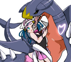 1girls ambiguous_gender ambiguousdom blue_hair dawn_(pokemon) dracophilia dragon drool female female/ambiguous femsub garchomp licking pokemon pokemon_(species) pokemon_on_female rape tongue tori zoophilia