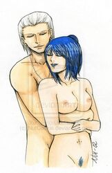 blue_hair drawing hidan konan naruto nutcookie tagme