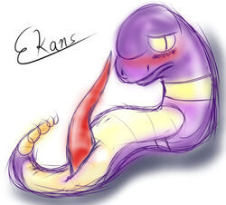 color ekans male male_only nintendo nudity pokémon_(species) pokemon pokemon_(species) solo