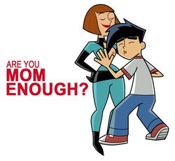 1boy 1boy1girl 1girls danny_fenton danny_phantom dlt female human incest madeline_fenton male milf mother mother_and_son son straight white_background