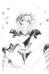 1girls breasts female greyscale human long_hair ophiuchus_shaina saint_seiya shounen_jump silver_saints tagme