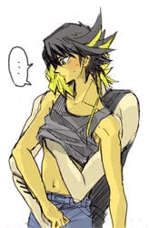 human jack_atlas male male_only multiple_males yaoi yu-gi-oh! yu-gi-oh!_5d's yusei_fudo