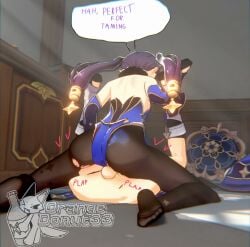 3d amazon cum_in_pussy genshin_impact mona_(genshin_impact) orangedonut33 scaramouche_(genshin_impact) tagme video
