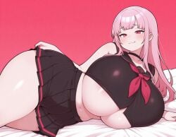 1girl ai_generated female huge_breasts mushisaur tagme