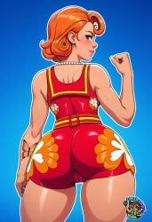 ai_art ai_generated ass ass_focus brown_hair brown_skin cameltoe fortnite fortnite:_battle_royale huge_ass ice_spice ice_spice_(fortnite) mixxiru short_hair