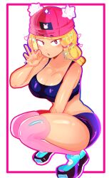 1girls beanie bibi_(brawl_stars) big_ass big_breasts blonde-haired_female blonde_female blonde_hair blowjob blowjob_gesture blush blush_lines boob_window boobs booty_shorts bra braid braided_hair brawl_stars breasts clothed color colored crop_top curvy cute cute_female edited exposed_shoulders eyebrows_visible_through_hair eyelashes_visible_through_hair female female_only gamer_bibi_(brawl_stars) gesture gesturing_at_viewer heart light-skinned_female light_skin long_stockings looking_at_viewer multiplylayer panties pink_stockings shiny shoes shorts shoulders slim_waist small_waist sneakers squatting stockings submissive suggestive tank_top thick_ass thick_thighs thigh_highs thighhighs thighs