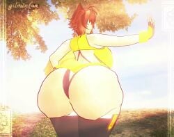 1girls 2026 3d animated ass ass_bigger_than_head ass_clapping blazblue gilmintan longer_than_10_seconds makoto_nanaya shorter_than_30_seconds sound sportswear squirrel_girl squirrel_humanoid tagme thighhighs video wide_hips