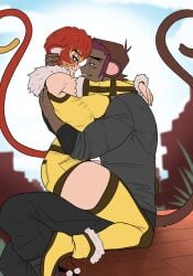 1boy 1boy1girl 1girls animal_humanoid anthro ass big_ass big_breasts big_thighs breasts curvaceous curvy curvy_figure digital_media_(artwork) female furry furry_female hips hourglass_figure huge_ass huge_breasts huge_thighs humanoid large_ass large_breasts large_thighs legs male male/female mature mature_female ninja-8004 slim_waist straight tail thick thick_hips thick_legs thick_thighs thighs voluptuous waist wide_hips wide_thighs