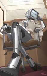 auveiss cleavage office_lady robot_girl unbuttoned