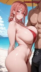 1boy1girl 1girl 1girls 2026 ai_generated big_breasts big_thighs bikini boobs breasts bulge curvy curvy_body curvy_female curvy_figure female female_focus huge_breasts huge_thighs kanojo_okarishimasu large_breasts large_thighs light-skinned_female light_skin looking_at_viewer medium_hair patreon patreon_username sakurasawa_sumi shychan sidelocks sling_bikini slingshot_bikini slingshot_swimsuit stable_diffusion thick thick_ass thick_thighs thighs voluptuous voluptuous_body voluptuous_female