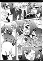 blowjob crossdressing cum cum_in_mouth cum_on_face femboy kinoshita_hideyoshi trap yaoi
