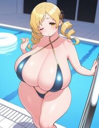 1girl ai_generated female huge_breasts mushisaur tagme tomoe_mami