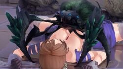 andoris_(girls'_frontline_2) animated big_ass big_breasts cobwebs defeated defeated_heroine girls'_frontline girls'_frontline_2:_exilium insects interspecies multiple_girls restrained sound spider springfield_(girls'_frontline) springfield_(girls'_frontline_2) struggling tagme video