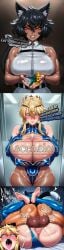 2026 ai_generated aqua_eyes artoria_pendragon artoria_pendragon_(lancer) big_black_cock bimbo bimbo_body blonde_female blonde_hair busty_female catgirl crossover dark-skinned_futa dark_skin deep_penetration dominant dominant_futa english_text fetish final_fantasy futa_on_female futadom futanari hardcore heart-shaped_pupils hourglass_figured_female impregnating_rape impregnation instant_loss_2koma interracial interspecies kalistafunz kemonomimi mating_press miqo'te muscular_futa oc orgasm orgasm_face original_character patreon rouge_the_bat text toned_futa unusual_pupils