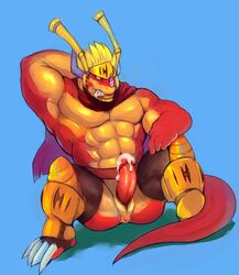 anal dragon drum_(buddyfight) erection future_card_buddyfight iceman1984 male male_only muscular penis