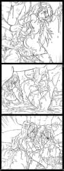 2girls 3koma after_sex against_wall ambiguous_penetration anal anal_penetration anal_sex bed bedroom black_and_white bukkake clenched_teeth closed_eyes clothed_male clothed_male_nude_female cmnf collaborative_fellatio comic cum cum_all_over cum_in_ass cum_in_mouth cum_in_pussy cum_inside cum_on_body cum_on_breasts cumming demon demon_girl doggy_style doggystyle ejaculation elf elf_ears elf_female elf_girl faceless_male fellatio from_behind hand_on_head hand_on_penis holding_head large_breasts long_hair looking_at_another nfnm nmnf nude_female nude_female_nude_male nude_male nude_male_nude_female oral oral_penetration oral_sex panties_down prone questionable_consent small_breasts sparrow_(artist) thighhighs threesome trembling