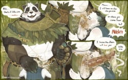2025 afk_arena afk_journey animal_genitalia animal_penis anthro anthro_on_anthro anthro_penetrated anthro_penetrating anthro_penetrating_anthro balls barazoku bear big_balls big_muscles big_penis blush bodily_fluids bottomwear bottomwear_aside breath cloak clothing clothing_aside command_to_swallow cum cum_in_mouth cum_inside cum_on_face dialogue dirty duo ejaculation english_text erection eyebrows eyes_closed fanofthefurr fellatio fur genital_fluids genitals giant_panda grass hand_on_head hi_res holding_object huge_penis leaf lilith_games long_penis looking_pleasured male male/male male_anthro male_penetrated male_penetrating male_penetrating_male mammal multiple_scenes musclegut muscular muscular_anthro muscular_male onomatopoeia oral oral_penetration orgasm outside pang_(afk_journey) penetration penile penile_penetration penis penis_in_mouth plant polar_bear pubes pubes_on_face sex signature smegma smegma_in_mouth smegma_on_face smegma_on_penis smelly smelly_penis smile sound_effects speech_bubble standing stink_cloud stink_fumes text thick_penis tuft unwashed ursine ursine_penis widescreen