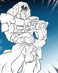 1boy 1girls anal anal_sex angry_face black_and_white blue_background clothed_male clothed_male_nude_female cum cum_in_ass cum_inside cum_out_ass deep_penetration dubious_consent hair_pull impossible_fit leg_held_up leg_hold long_hair nude_female penis_shaped_bulge protesting pulling_hair rough_sex size_difference small_breasts stand_and_carry_position standing_sex stomach_bulge stomach_deformation struggling suspended_congress
