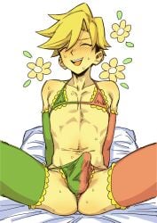 bikini blush blushing blushing_male cock crossdressing crossdressing_male deltarune deltarune_chapter_5 dick erect_penis erection erection_under_clothing femboy flowery gay lingerie lingerie_only lingerie_panties male male_only pathetic pathetic_male penis skinny skinny_male solo solo_focus solo_male submissive submissive_male thigh_highs thighhighs thin thong thong_bikini twink yaoi yellow_body yellow_hair yellow_skin