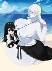 big_ass big_breasts big_butt k4onozeda04 white_body white_hair