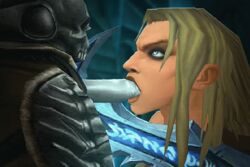 3d animated arthas_menethil blizzard_entertainment death_knight_(warcraft) frostmourne gay human_death_knight lich_king rexxcraft source_request vrykul warcraft world_of_warcraft yaoi