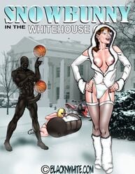 basketball basketball_(ball) blacknwhitecomics celebrity dark-skinned_male dark_skin interracial politics real_person sarah_palin tagme