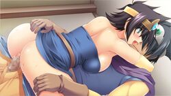 blush censored clothed_sex clothing dragon_quest dragon_quest_iii dress hero_(dq3) heroine_(dq3) medium_breasts onizuka_takuto roto splush_wave st.germain-sal tagme