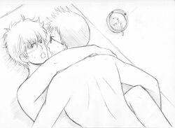 gay gintama gintoki_sakata hasegawa_taizou male male_only tagme yaoi