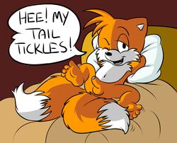 color fox front_view fur furry furry_tail male male_only multiple_tails nude roarey_raccoon solo sonic_(series) tail tails