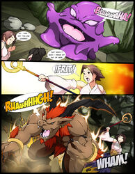 female final_fantasy final_fantasy_x flan furry ifrit ifrit_(final_fantasy) lulu_(final_fantasy) male onagi yuna