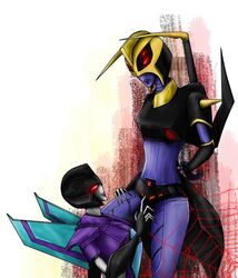 2girls blackarachnia cybertronian decepticon lesbian robot robot_girl slipstream tagme transformers transformers_animated yuri