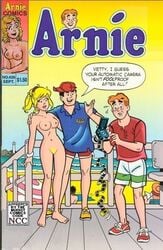 alias_the_rat archie_andrews archie_comics beach betty_cooper blonde_hair breasts comic_cover female human male nude pussy reggie_mantle