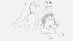 animated ass big_ass big_breasts big_dildo breasts drawn family_guy female lois_griffin maxtlat milf multiple_girls nicole_watterson the_amazing_world_of_gumball yuri