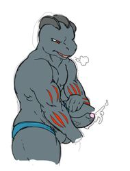 color grey_skin machoke male male_only pokemon pokemon_(species) skin solo