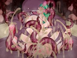 ahe_gao anal anal_sex ass_grab blush censored consensual_tentacles covered_in_cum cum cum_in_ass cum_in_mouth cum_in_pussy cum_inside cum_on_body cum_on_breasts cum_on_face cum_pool cumshot darkstalkers demon demoness female green_hair head_wings large_breasts male male/female monster morrigan_aensland multiple_girls nipple_penetration numeko open_mouth sex succubus tentacle tentacle_sex tentacles tongue_out vaginal vaginal_penetration vaginal_sex