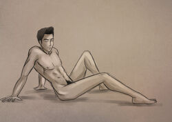 1boy avatar_legends mako male male_only pubes pubic_hair smooth_skin solo the_legend_of_korra zutarart