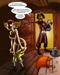 alexander_pirate_captain female jklind male nipples oddrich polly_(the_pirates!) sony_pictures_animation surprisingly_curvaceous_pirate the_pirates!