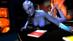 3d 3d_(artwork) asari footjob garry's_mod jk2sith liara_t'soni mass_effect