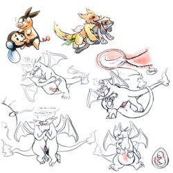 blush charizard color cum female feral fire fur haychel insertion internal_view licking male multiple_females multiple_males nintendo nude partially_colored penis pokemon pokemon_(species) riolu sex straight tagme tail tail_fire tepig testicles tympole uterus yaoi