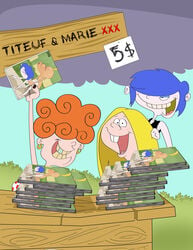 crossover ed_edd_n_eddy female human kanker_sisters lee_kanker marie_kanker may_kanker straight_hair titeuf