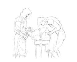 3boys amon anal_penetration anal_sex arms_behind_back artist_request avatar_legends blindfold bolin bondage brothers cum_in_ass cum_in_mouth gay group_sex holding_hair hood incest mako male male_only malesub mouth_open nude on_table orgasm_face pencil_sketch puberty pubic_hair sex smooth_skin spitroast the_legend_of_korra threesome tied_up uncensored water_tribe yaoi