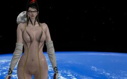 1girls 3d bayonetta bayonetta_(character) female female_only sega solo wicked_weave xnalara